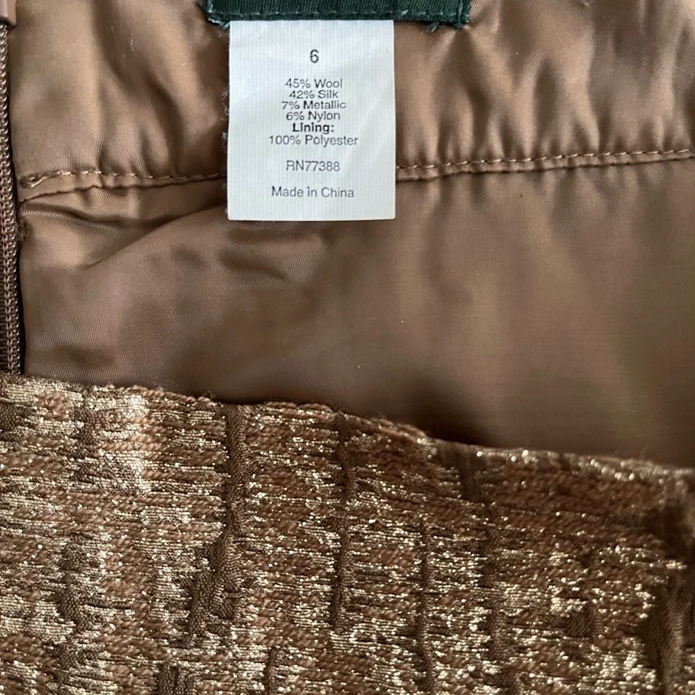 J.Crew bronze pencil skirt - Picture 5 of 5